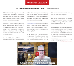 WMM November 2020 The Virtual Choir How Grant Norsworthy