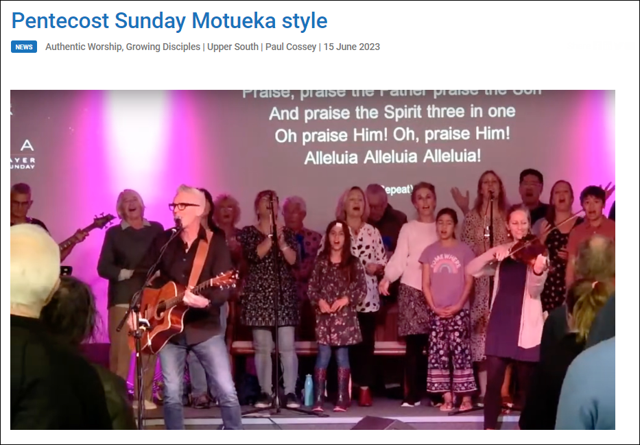 Baptist.NZ Article Pentecost Sunday