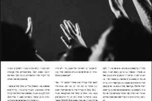 Sung Worship and the presence of God part 3