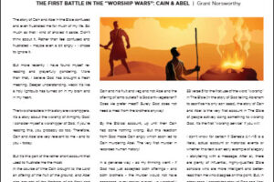 March 2025 Grant Norsworthy Worship Wars Cain & Abel