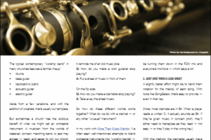 A clarinet November 2025