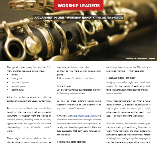 A clarinet November 2025