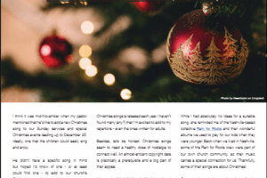 A New Christmas Song December 2025